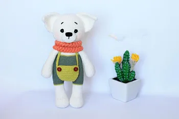 

crochet handmade the pretty dog rattle