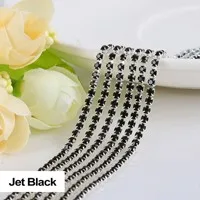 3yards/piece 17colors glass crystal Rhinestones chain, Gold bottom sew on Cup Chains For diy Sewing Clothes Accessories