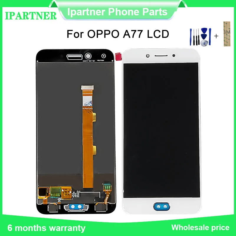 5 дюймовый полный ЖК-дисплей для Oppo A77 A77T F1s 2017 кодирующий преобразователь