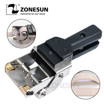 

ZONESUN Free shiping leather paring machine Manual leather skiver Leather splitter with 5pcs double sharping blade
