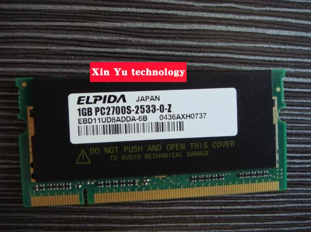 Prix Garantie à vie Pour Elpida DDR 1 gb 2 gb 333 mhz PC 2700 Original authentique 1g de mémoire pour ordinateur portable Ordinateur Portable RAM 200PIN SODIMM