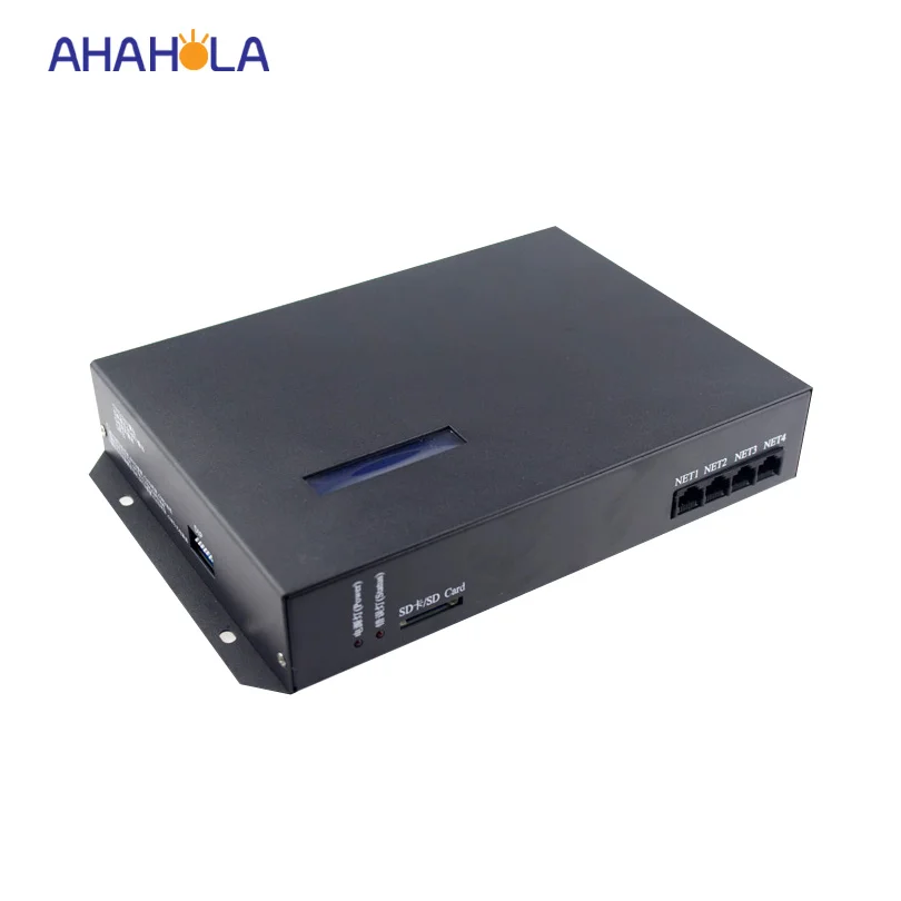 

T-200K on/off line dmx ws2801 ws2811 controller for digital strip light AC 220V output 8 channels max control 8192 pixels