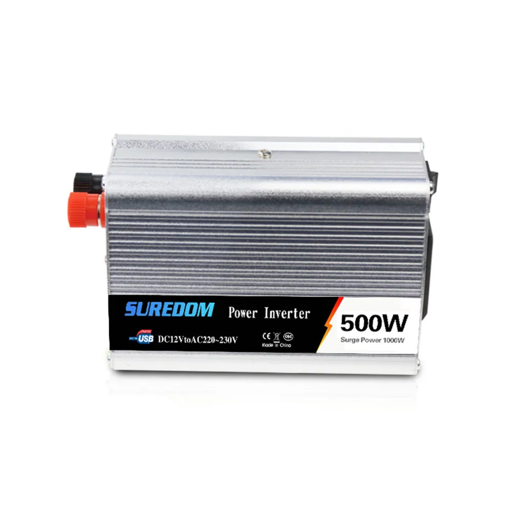 

500w Solar Inverter Multifunctional Travel Power Supply Control Dual USB Car inverter 12V 24V 110V 220V High Power Conversion