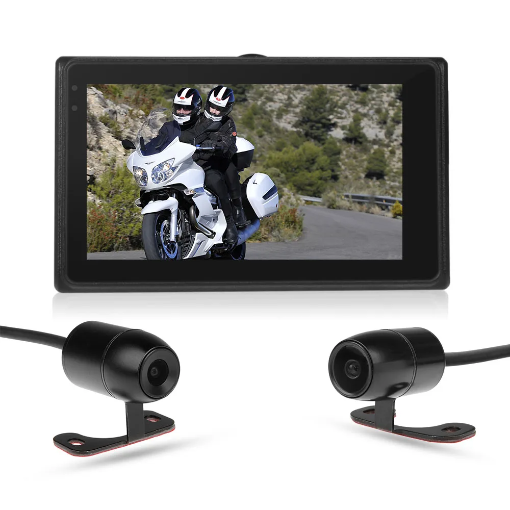 

M1-Wifi motorcycle DVR wifi video recorder waterproof dual lens front and rear view camera dash cam camcorder G-Sensor