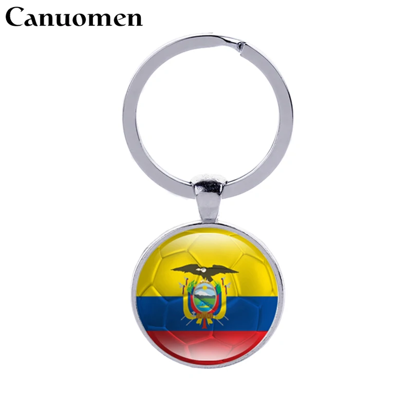 Canuomen Франция флаг брелоки с футбольной тематикой Финляндия стекло кабошон
