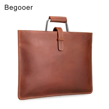 

Crazy Horse Leather Men Bag Men's Genuine Leather Briefcase Male Bags Totes Messenger Bags Business Laptop Bag Men Briefcases