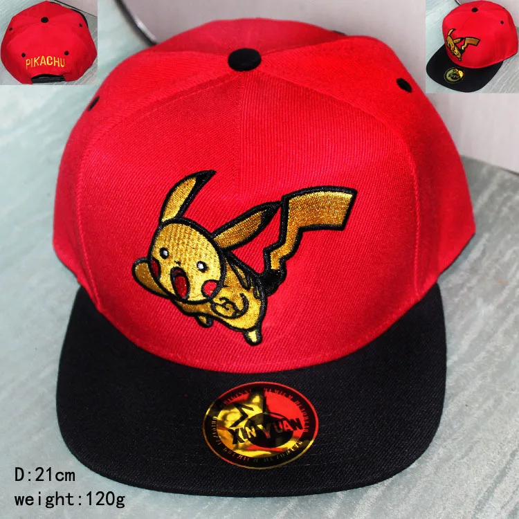 New Adjustable Pokemon Hats Ash Ketchum Pikachu Baseball Caps For Women