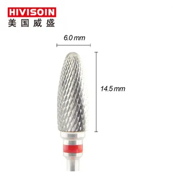 

Cross cut fine (0226.060)- ISO140 -Tungsten Carbide Burs - HIVISOIN Carbide Nail Drill Bit&Dental Burs