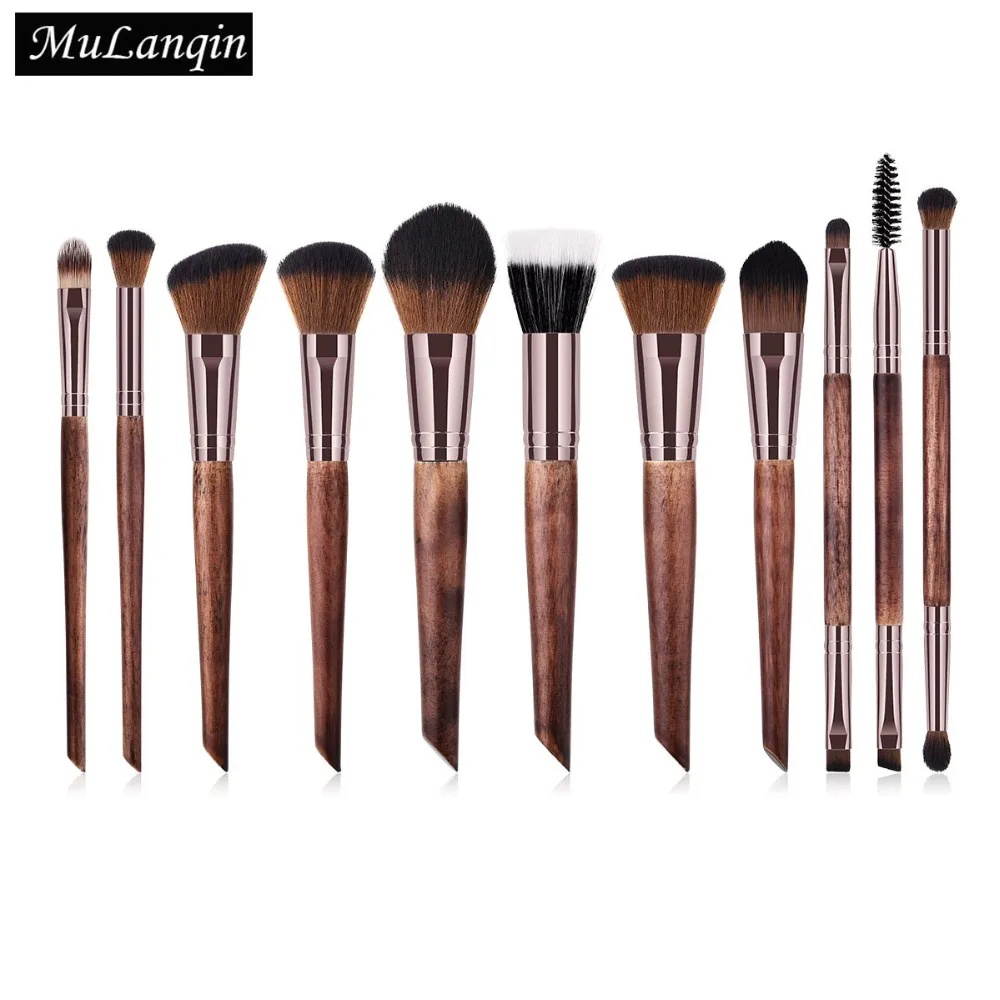 

Makeup Brushes 11 PCS Foundation Make Up Brush Set Soft Synthetic Collection Kit with Powder Contour Eyeshadow Eyebrow Brushes