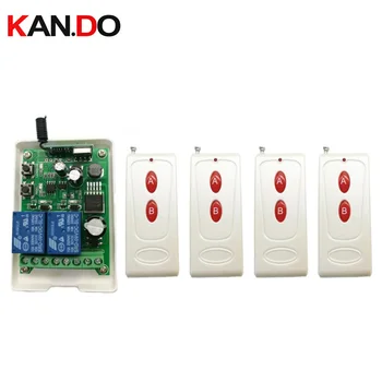 

500m Long Range Universal Wireless Remote Control Switch DC12V 24V 36V 48V 2CH 2CH Relay Receiver Module and RF Remote Controls