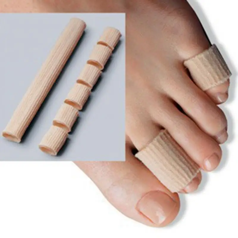 

Toes Protector Hallux Valgus Orthopedics Bunion Guard Fabric+Gel Tube Cushion Corns and Calluses Feet Care Insoles