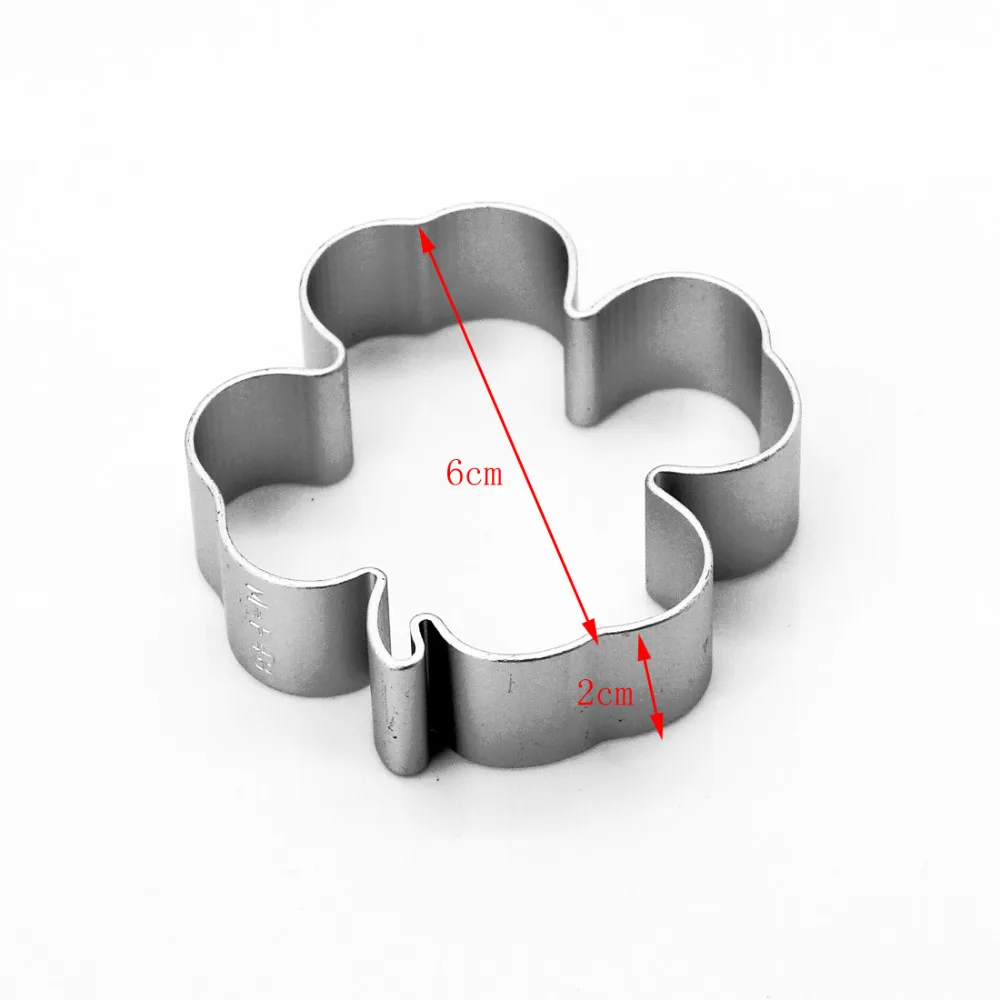 Рождественские кухонные инструменты из сплава, алюминиевая форма для выпечки печенья, формочки для печенья, формочки для печенья, кухонная форма для самостоятельной готовки, клевер