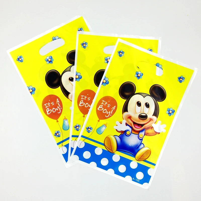 10pcs Baby Mickey Mouse Theme Bag Boy Kids Favor Birthday Party Child