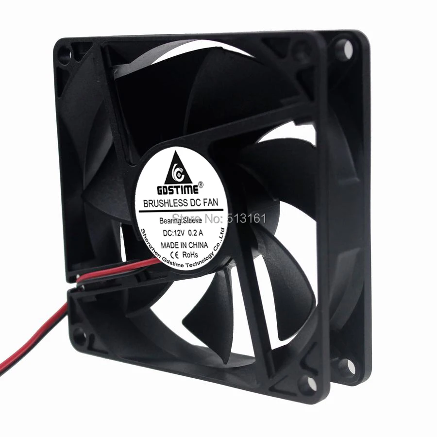 

20PCS Gdstime 80x80x20MM Computer Case Cooling Fan DC 12V 80mm PC Cooler
