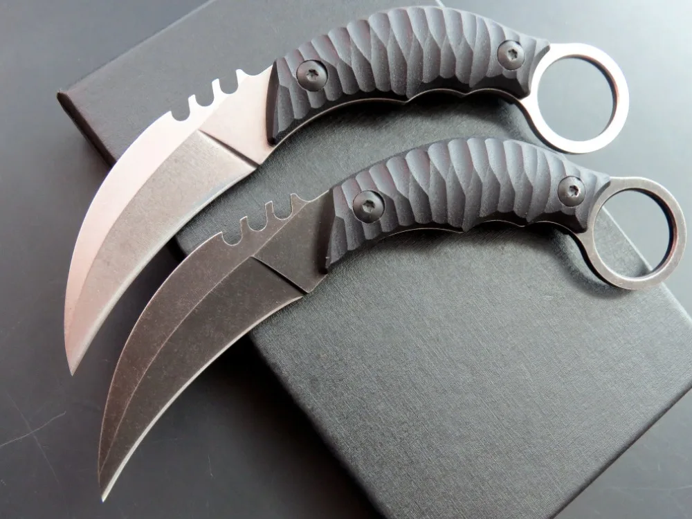 Новое поступление C1690 прямые Ножи D2 Сталь + камень мыть поверхность лезвием Открытый Охота EDC ручной инструмент ножи