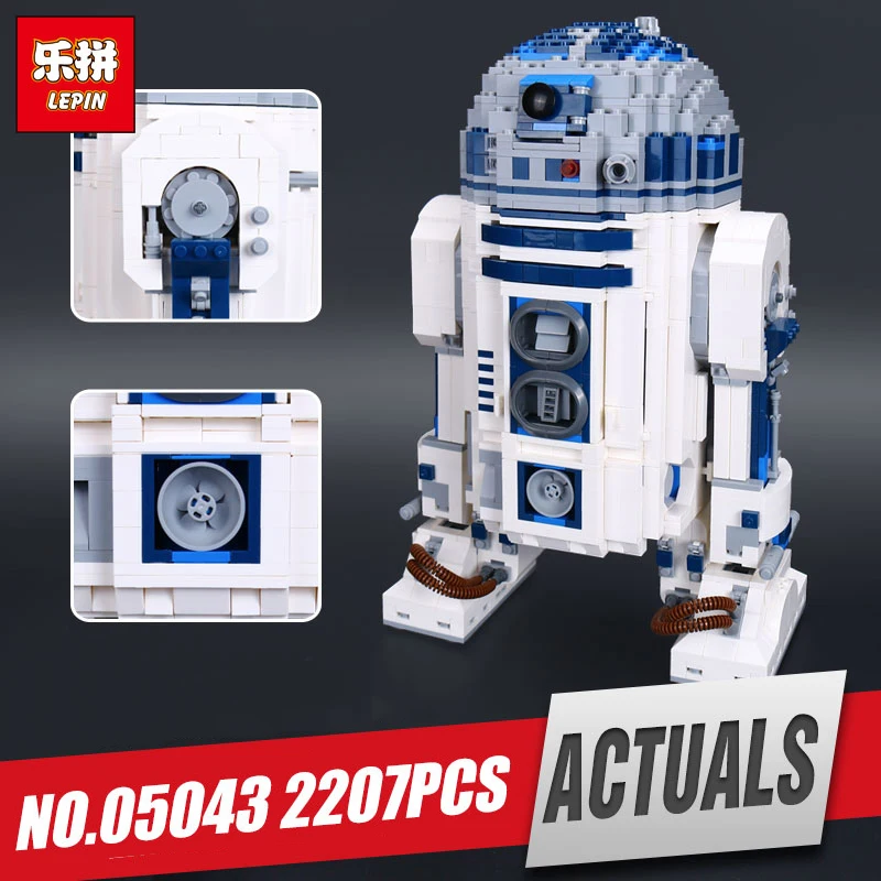 

Lepin 05043 Star Plan Series The R2 Wars D2 Robot Set Out of print Building Blocks Bricks Legoing Toy 10225 as Christmas Gift