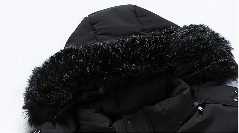 2019 новые мужские длинные зимние пальто с меховым капюшоном модные повседневные толстые теплые водонепроницаемые пуховики куртки 0607-013