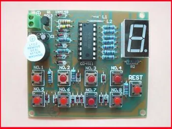 

FREE Shipping!!! 8-way Responder CD4511 electronic skills competition design / product / Electronic Component