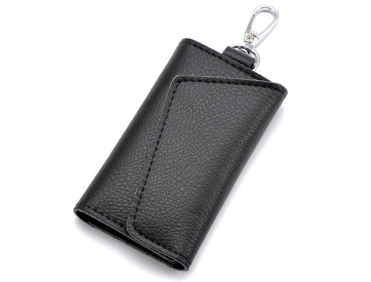 Leather Keychain with Card Holder