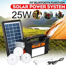 USB Ladegerät System Solar Power Panel Generator Kit + bluetooth Radio + 3 LED Lampe Licht für Zuhause Im Freien Notfall lade Beleuchtung