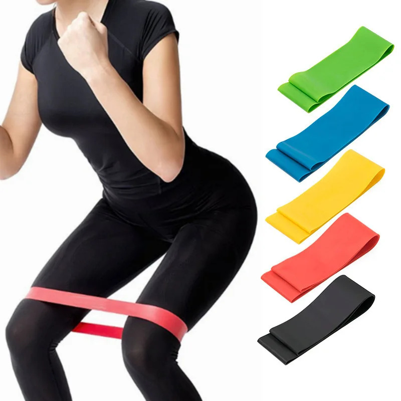 5pcs Elastic Tension Resistance Bands Home Gym Workout Bodybuilding