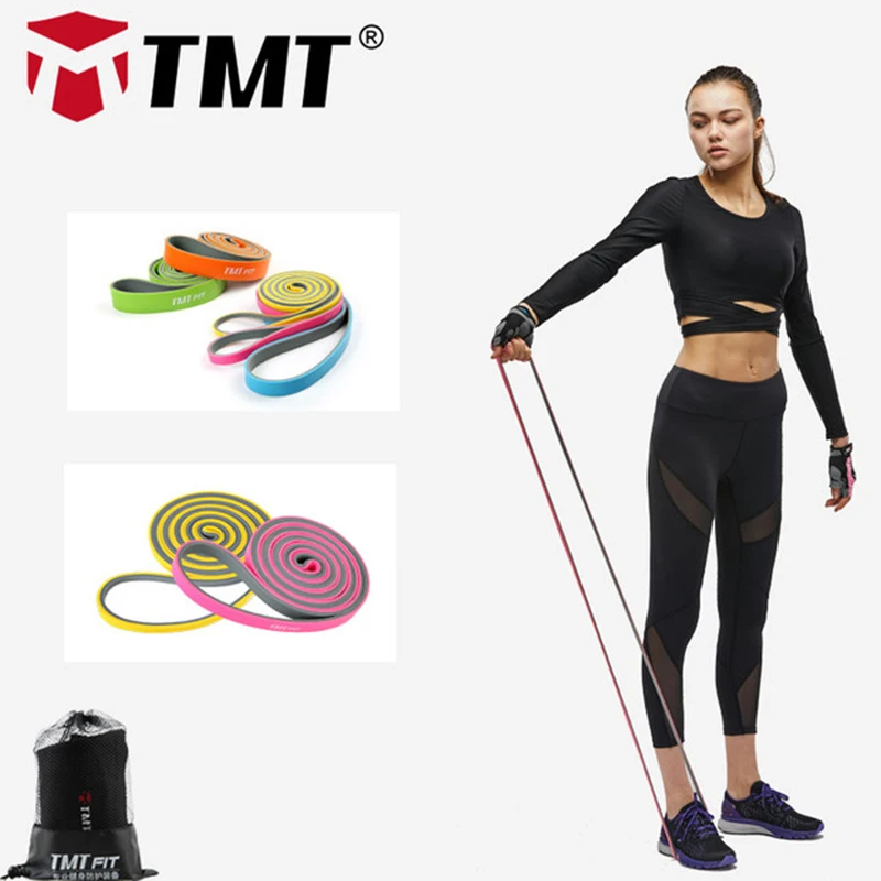 TMT Pull Up Assist ленты с тяжелым сопротивлением-мобильность Powerlifting Band идеально подходит для растяжки Набор для фитнес-тренировок 2