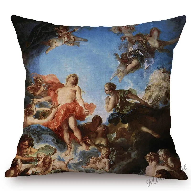 Роскошный Чехол на подушку Renaissance Rococo чехол для дивана с масляной росписью