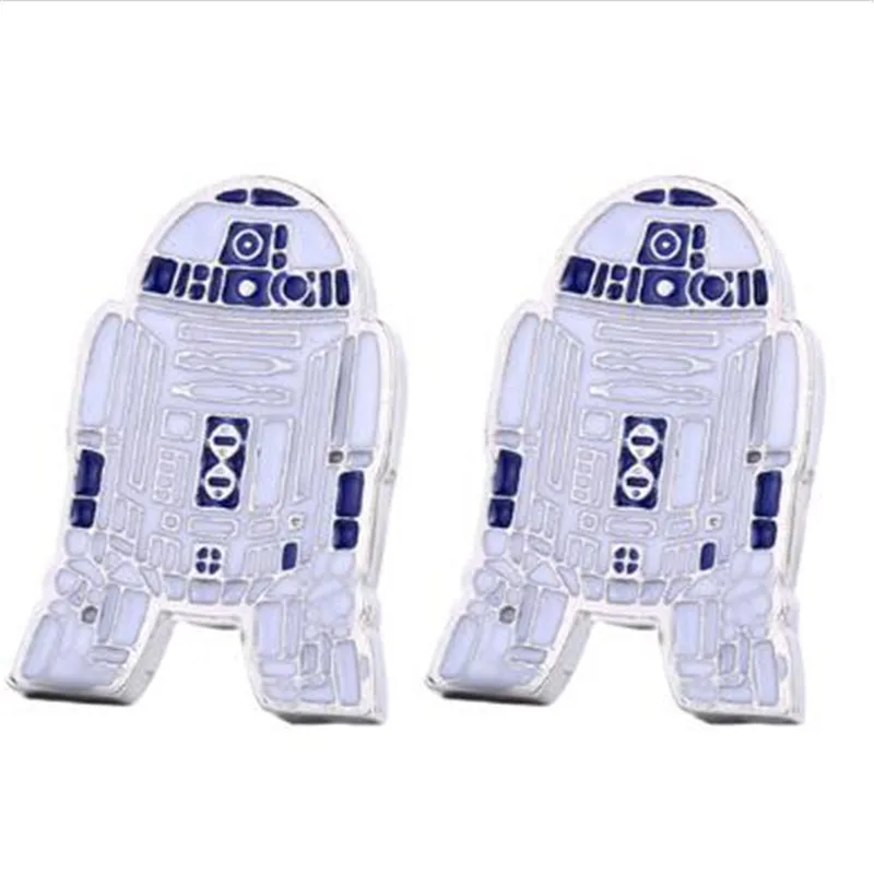 HSIC оптовая продажа военные запонки в виде звезды Пробуждение силы BB8 BB 8 R2D2 дроид
