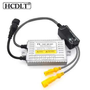 

HCDLT AC 55W F5 Fast Bright DLT Xenon HID Ballast Quick Start Slim Ballast Reator For Kit Xenon H1 H7 H11 D2H HID Headlamp Kit