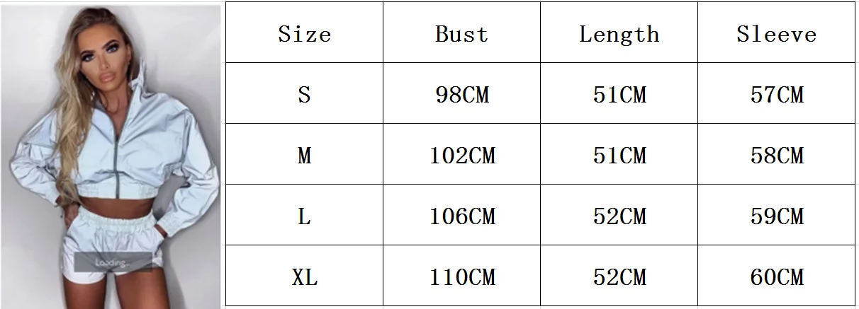 Летняя женская Светоотражающая куртка на молнии спереди модная блузка Топ куртка пальто укороченный топ одежда слинг водонепроницаемая одежда плюс размер