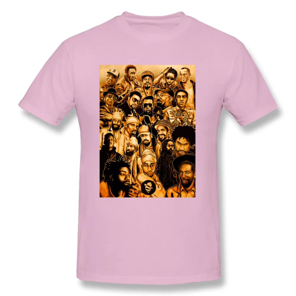 Dancehall Legends 19663 100% Cotton Fabric T Shirt for Men Design T Shirt Gift Hip Hop Round Neck Tops & Tees Short Sleeve Dancehall Legends 19663 pink