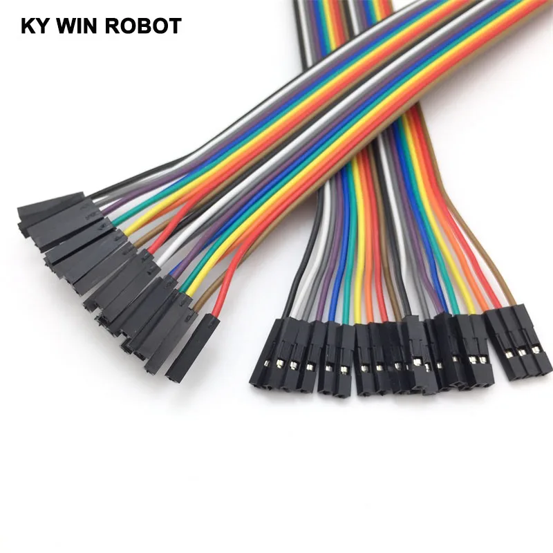 DuPont line 20 шт см 2 54 мм 1 p Pin Женский Цветной макетный кабель Jumper Wire для Arduino|pin female|pin