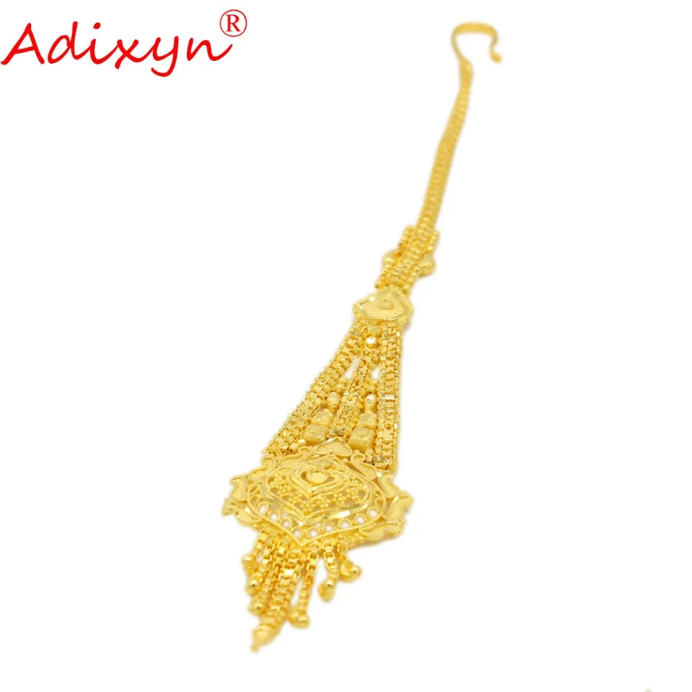 

Adixyn Ethiopian Gold Hair Chain Jewelry Women 24k Gold Color African/Eritrea/Kenya Habesha Party Accessories N10073