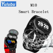 Yulubu Bluetooth M10 умные часы кровяное Давление Heart Rate Monitor мульти-спортивный режим смарт-браслет для IOS и Android