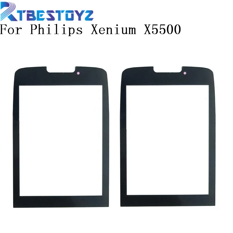 

RTBESTOYZ Front Glass Lens For Philips Xenium X5500 Glass lens Not Touch Screen With Tracking Number