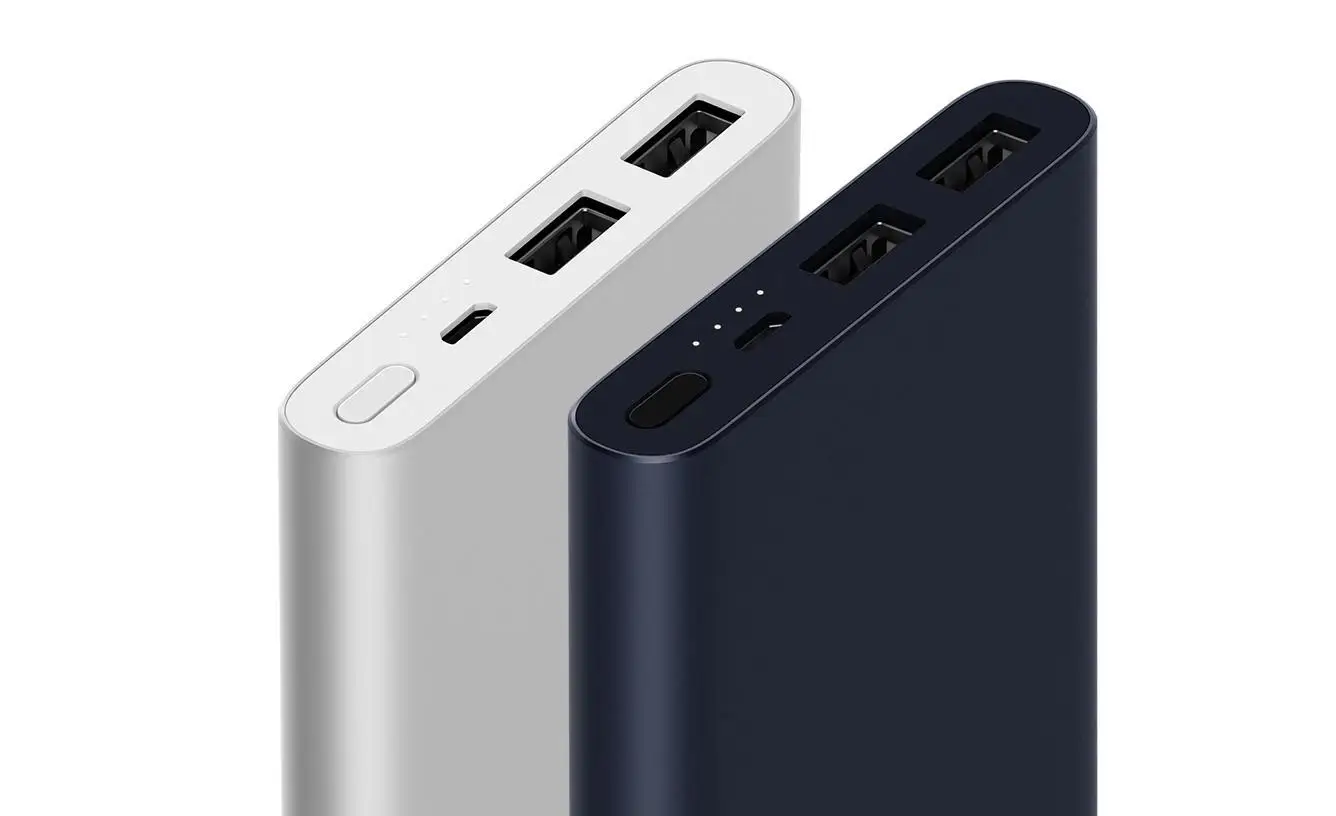 10000mAh Xiaomi power Bank 2 Быстрая зарядка Внешняя батарея Поддержка 5 V/9 V/12 V Макс 15W для мобильных телефонов Android и iOS