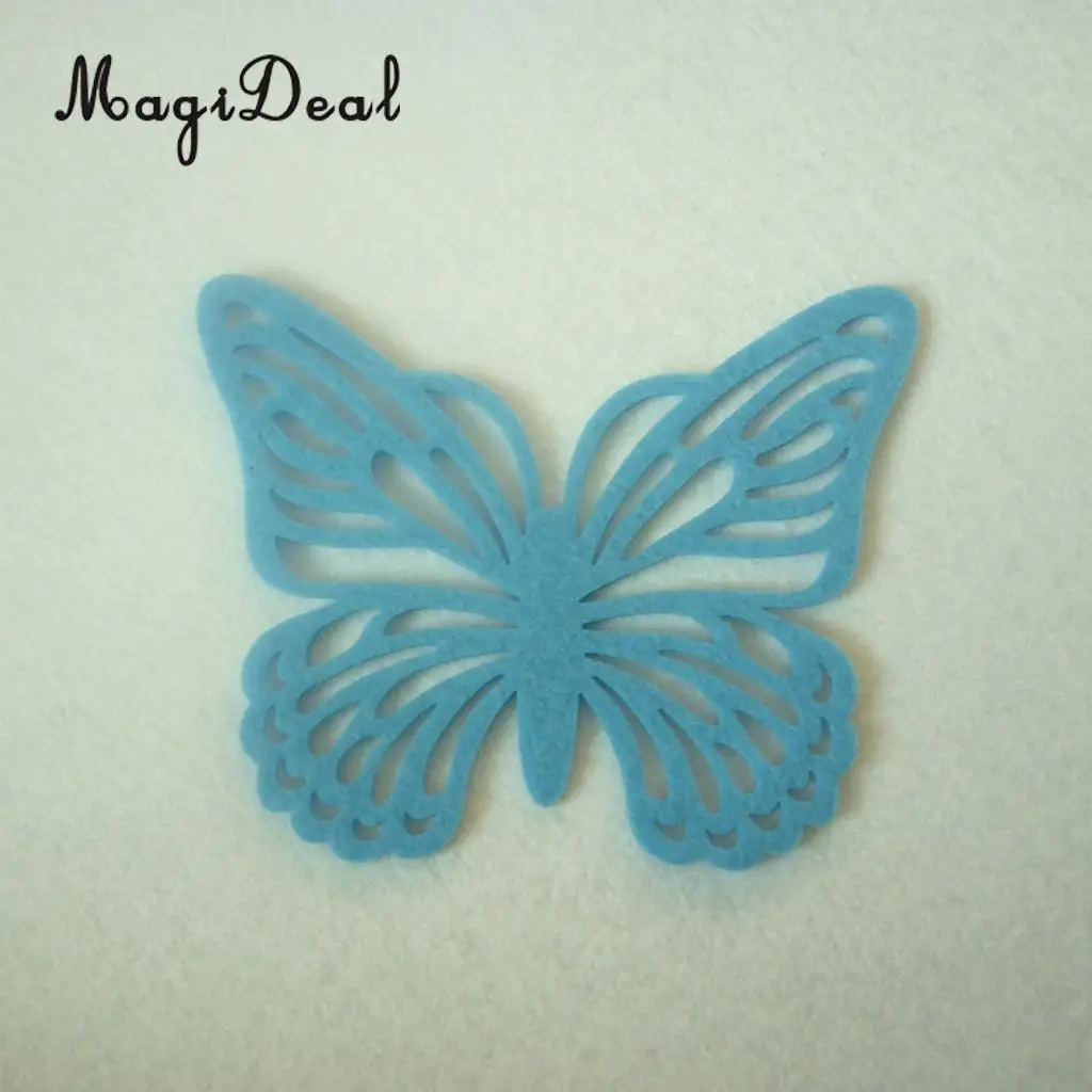 4 Pieces Multicolor Wedding Easter Butterfly Coasters Coffee Tea Cup Mug Mat Kitchen Table Decoration 12 x 10 cm