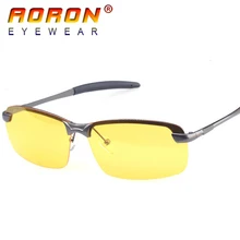Aoron мужские Брендовые очки для ночного видения, очки для вождения, очки для автомобиля, поляризованные солнцезащитные очки для вождения