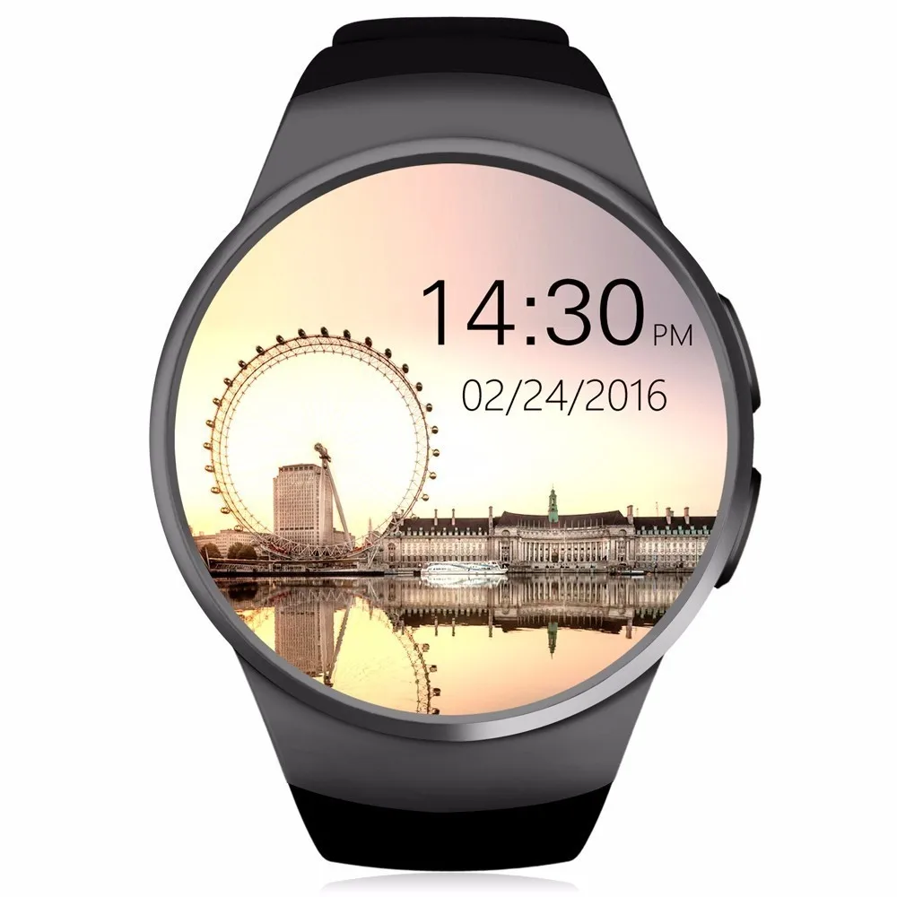 kw18 2g smart watch with sim card sync bluetooth 4.0 for ios android black