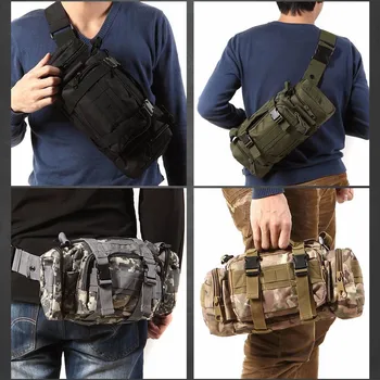 Emergency Tactical Kit Black Sport Bags Military Waist Pack Molle Outdoor Pouch Bag Durable Backpack for Camping Hiking
Emergency Tactical Kit Black Sport Bags Military Waist Pack Molle Outdoor Pouch Bag Durable Backpack for Camping Hiking