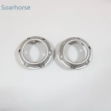 Soarhorse 2 шт. Серебряный автомобильный передний бампер противотуманный светильник Безель противотуманная фара крышка для Mitsubishi Outlander 2007 2008 2009