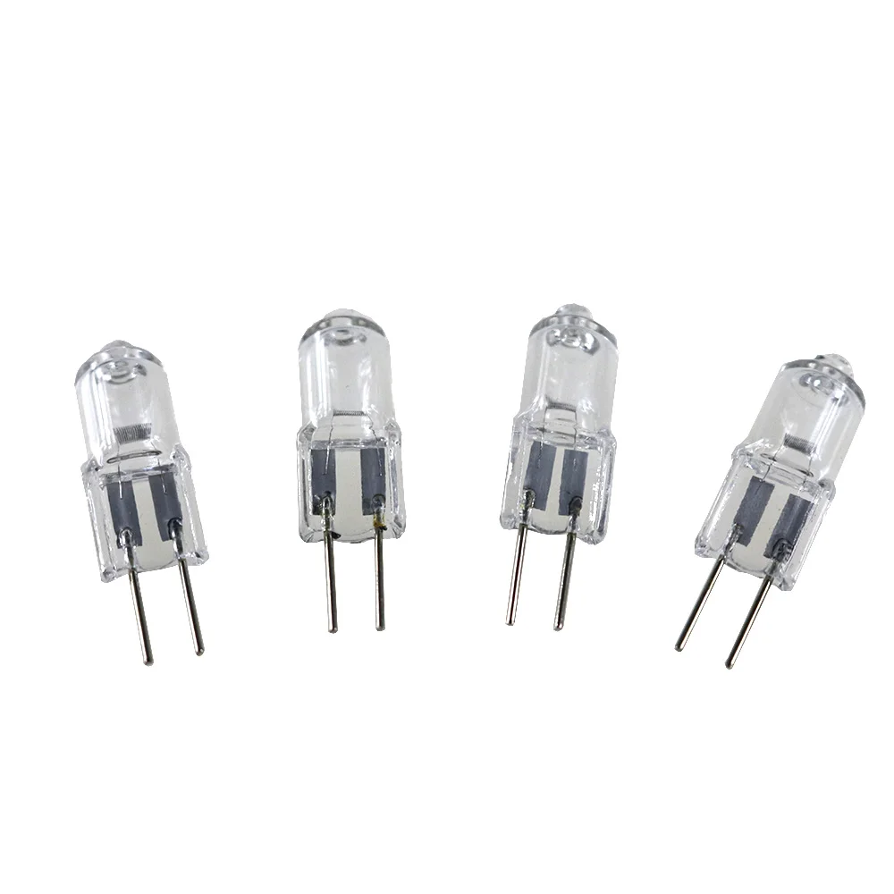 10 PCS Halogen G4 AC12V 20W Lamp JC Type G4 Halogen Light Bulbs  G4 Base Clear Halogen inserted beads crystal lamp High Quality 