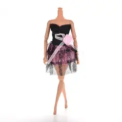 1 шт. новое черное мини-платье принцессы для 11 "мини без рукавов без бретелек кукла платье куклы аксессуары