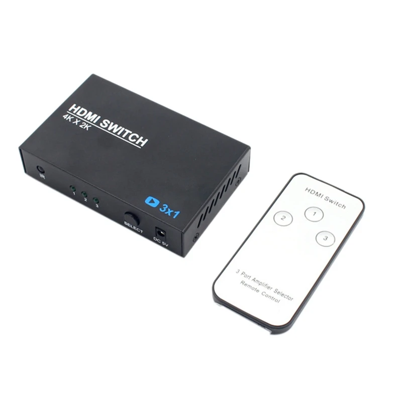 4 k x 2 k 3x1 3d HDMI переключатель сплиттер 3 в 1 из Hdtv Audio Video Converter адаптер с удаленного Управление для Xbox360 Dvd Ps3 проекции