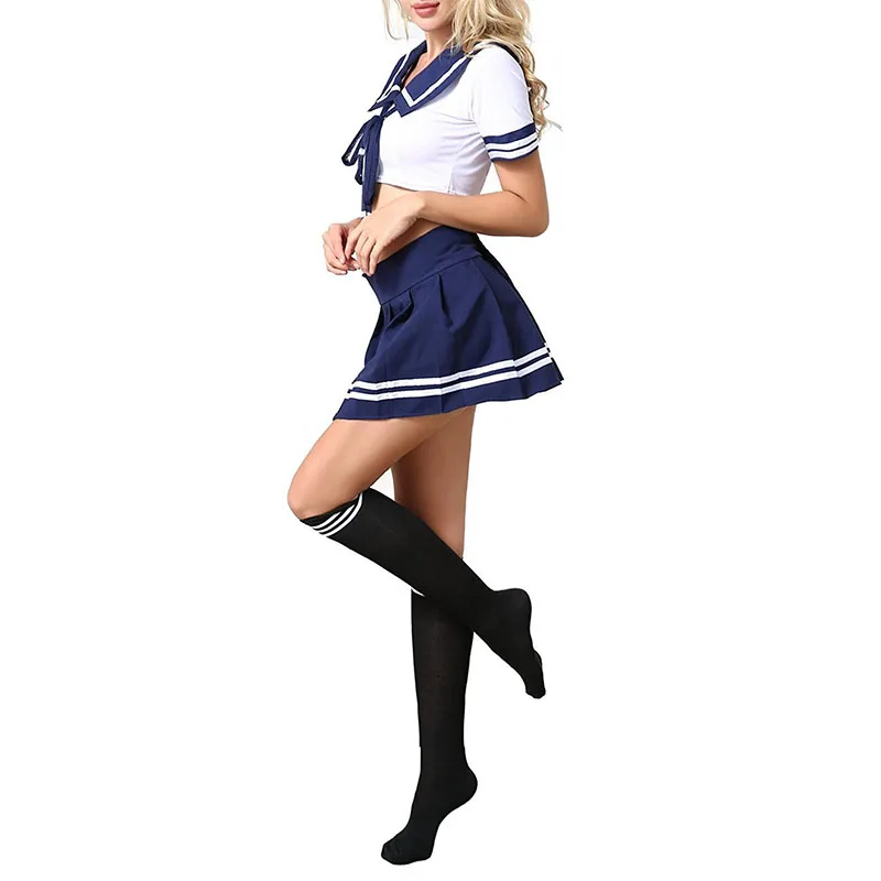 BOHOWAII Cheerleader Costume Schoolgirl Lingerie Dirndl School Girl Sexy Costumes Women Cosplay Halloween Disfraz Mujer Sexi -Zentai shop online