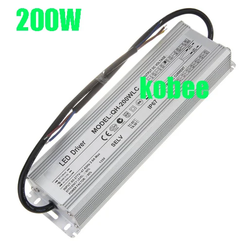 200 W AC85-277V светодиодный драйвер 6000MA DC18-34V IP67 Водонепроницаемый постоянного тока для Светодиодный свет