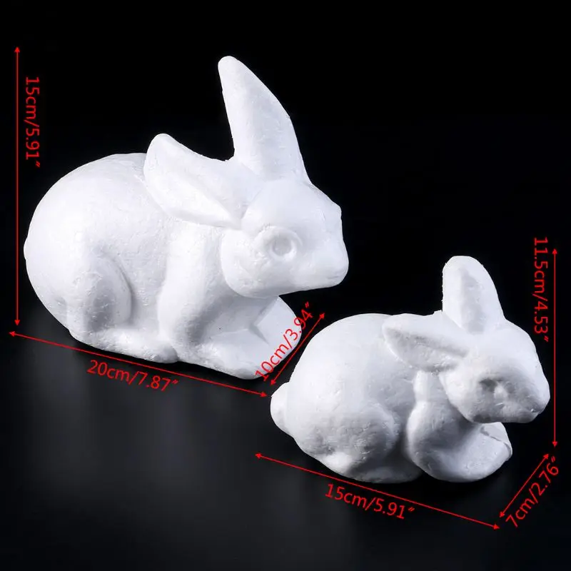 Пенополистирол пенопласт кролик моделирование для DIY пасхальные рождественские подарки вечерние украшения