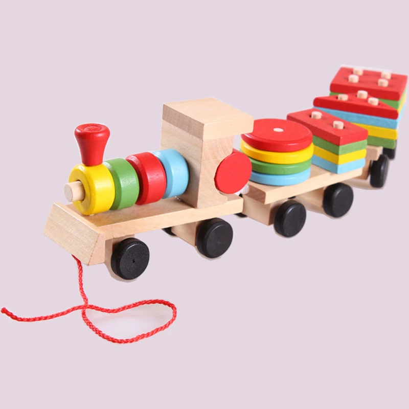 small wooden train