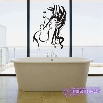 

Naked Wall Sticker Bathroom Room Art Home Decoration Posters Vinyl Sticker Sexy Girl Wall Decal