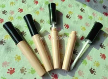 5 ml tubo de brillo de labios, cotainer cosmético, envase del rimel, maquillaje tubo de vacío, botella de plástico con top negro